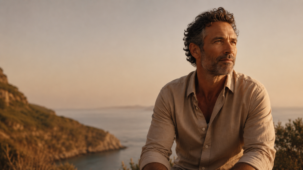 Man at sunset, Sivan Einav longevity nutrition